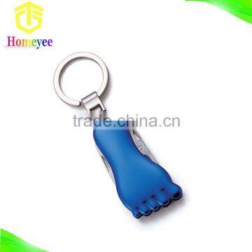 Toe Shape Multifunction Pocket Knife With Key Ring photo-2