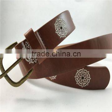 Tan Color Cheap Price PU Faux Leather Belt for Pants photo-2