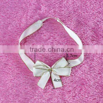 Satin Ribbon Bow With Elastic Loop for wine bottle