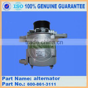 Original PC300-7 PC200-6 excavator parts alternator 600-861-3111