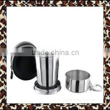 high quality stainless steel folding cup