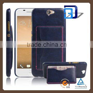 New Arrival Popular Pu leather Kickstand card pocket on back cover For HTC ONE A9 lowest price