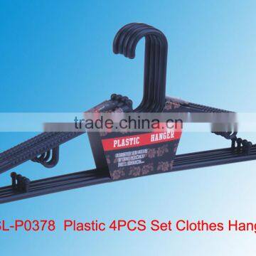 P0378/B Clothes Hanger PK 4 In Black