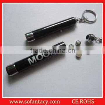 Best selling led light up keychain flashlight,UV light led keychain,purple colour led keychain light