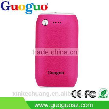 Guoguo hot seller quick charging LED torch portable 4400mAh power bank for iphone7