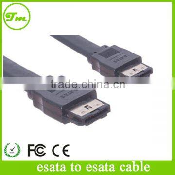 (Type I to Type I) - Black 6ft SATA 6 Gbps eSATA to eSATA External Shielded Cable