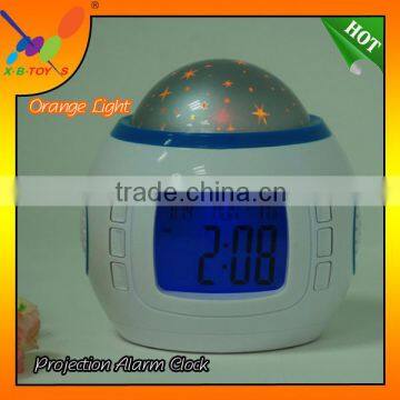 Music and Starry Sky Calendar. 2014Star Sky Music Projection Night Light With Alarm Clock. photo-5
