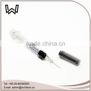 1ml long glass syringe with grade