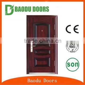 Baodu wholesale security entry door inner filling honey comb paper steel security door