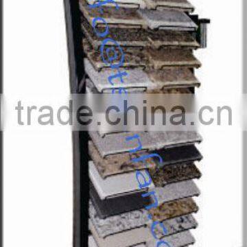 SR017-2 New Style Metal Curve floor display Stand for Marble and granite