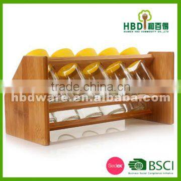 Spice Jar With Bamboo Rack Wholesale photo-3