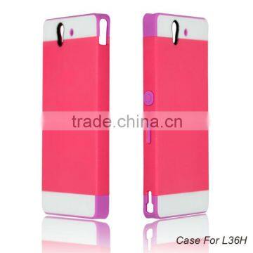Newest Fashional 3IN1 mobile phone case for Sonny L36H