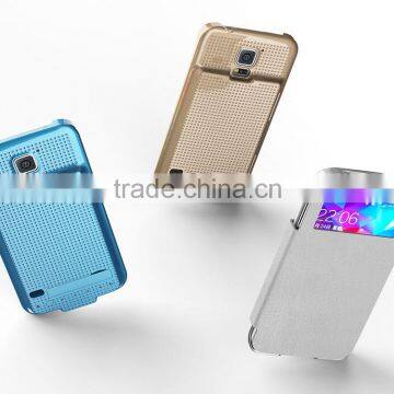 3500 mah Portable Battery Charger Case Cover With Flip Cover for Samsung Galaxy S5