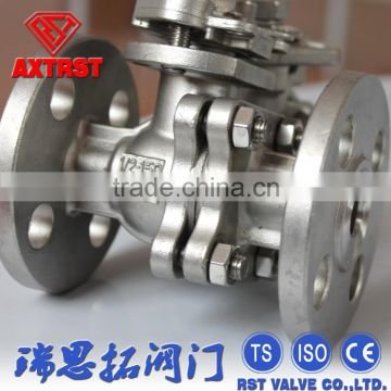 150LB stainless steel normal pressure flange floating ball valve