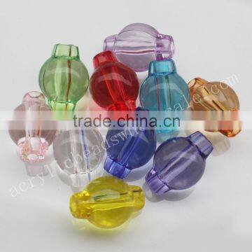 FashionTransparent Drum Acrylic Charming Beads For Bracelet& Necklace Making