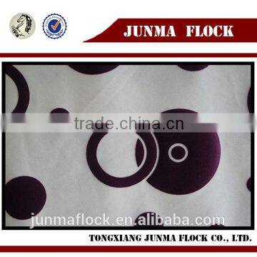 Manufacturer China smart design Circle pattern Flocked, Textile Sofa Fabric