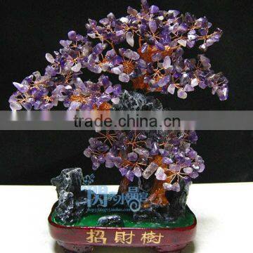 Hotselling glass gem trees for home decoration