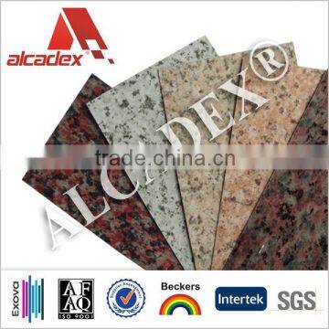 wall decor marble finished aluminium composite panel acm/acp