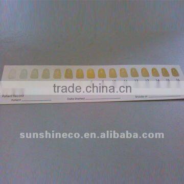 Customized Paper Shade Guide/ 16 Colors/teeth Shade Guide/private Label Teeth Shade Guide/ Paper Teeth Shade Guide
