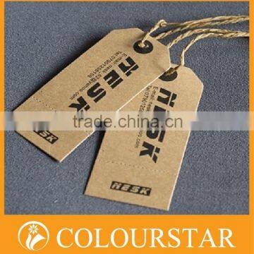 Exotic garment hangtag with embossed logo