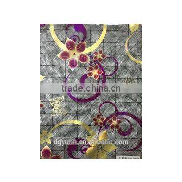 Newest Hot Sales Transparent Crystal Page Tablecloth With Floral Pattern Vinyl Straight/lace Edge photo-5