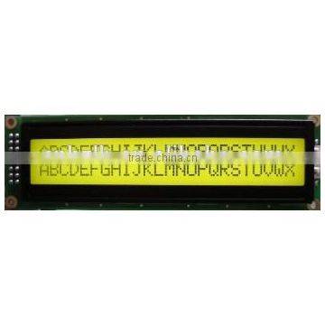 COB type character LCD module 40x2 with yellow Blacklight