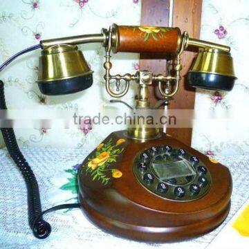 Wooden Decorative Reproduction Telephone