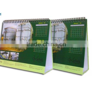 cheap and high paper table calendar printing