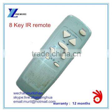 ZF White 8 Keys IR remote Control in tiny size and low cost / 6, 8 switch Remote Control