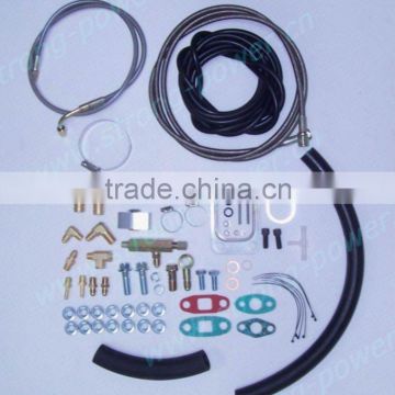 COMPLETE TURBO OIL LINE INLET DRAIN RETURN KIT T3T4 T3 T4 T70 T04S T04Z T4E