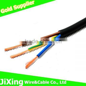 Cu Core PVC insulation H07VV-F NYYHY cable with black colored sheath