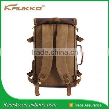 Kaukko Wholesale Canvas Brown Travel Duffel Bag for Sale FH05 photo-4