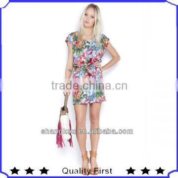 China Wholesale Fashion floral Print designer dresses Sexy dress Summer dresses Womens Dresses