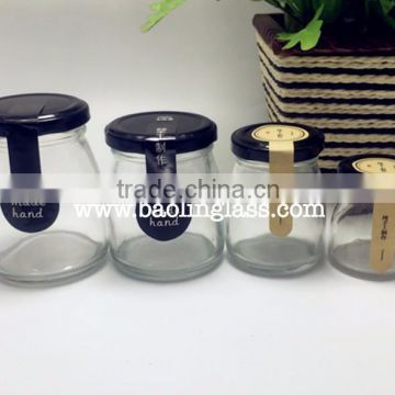 50ml 100ml 150ml 200ml Vintage Glass Milk Pudding Mousse Jar