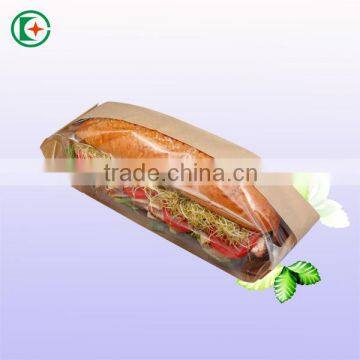 Factory sale clear window baguette paper bag bread bag