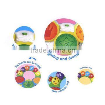 Customized Functional Baby Birthday Gift Electric Toddler Fun Hand Pat Drum Toys/OEM Music Instrument Eletrionics Toys Factory photo-4