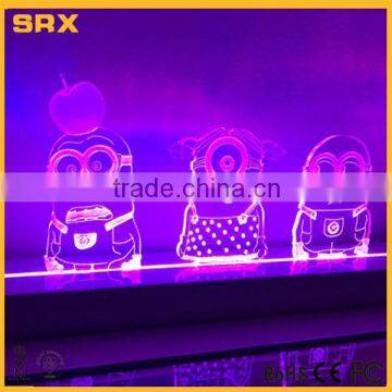 CUSTOM MAKING Personalized MINIONS SHAPE LED Acrylic Name Light photo-3