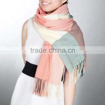 Top Quality!!! 2016 Long Fashion Casual Warm Cashmere Shawl Plaid Knitted Women Scarves photo-5