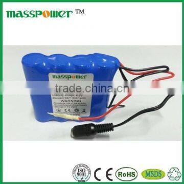 10400mAh 18650 1s4p battery pack