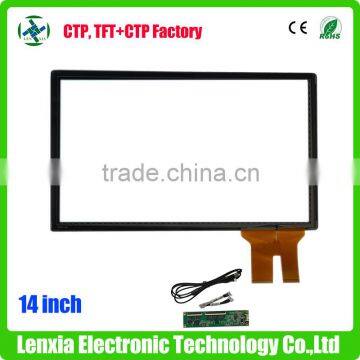 EETI touch controller 14.1 inch usb capacitive touch screen for medical equipment