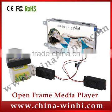 7 inch barcode reader kiosk backpack Open Frame see through LCD monitor small video screen Advertising Display with Scanner