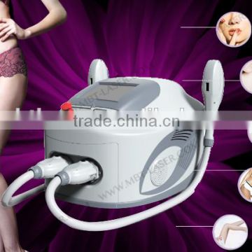 2 handles Super vertical hair removal SHR/ iplshr hair removal beauty machine (CE ITC GOST-P)