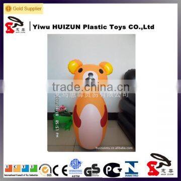 Custom logo printed New design inflatable tumbler with animal bear design