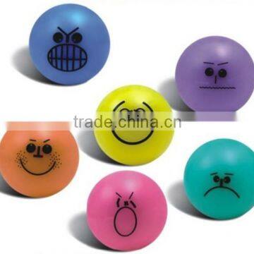 2015 Rubber Massage Balls Toy Jumping Pop Ball with frensh emotion on