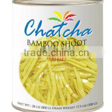 Bamboo shoot strip in water