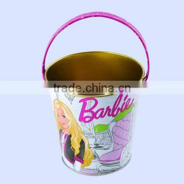 Low price beautiful bucket tin , ice bucket,tin candy bucket