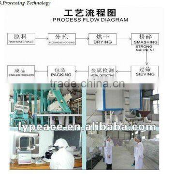 dried vegetables procedure from linyi peace manufaturer