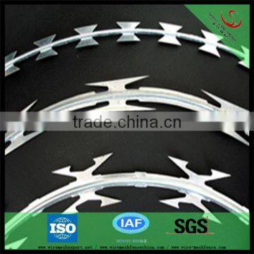 Anping OEM high quality concertina razor wire(ISO 9001 with 10 years exported experience)