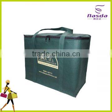 Fashion 80g non woven fabric cooler bag for shopping and promotion