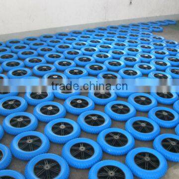 blue pu foam wheel